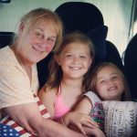 Rachel with granddaughters Rachel with granddaughters