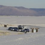 Parked at White Sands National Monument, NM