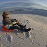White Sands National Monument at sunset