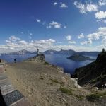 Parked outside of Crater Lake, OR