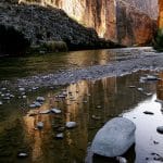 Rio Grande River in Santa Elena Canyon in Big Bend National Park, TX