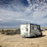 Boondocking at Holloman Lake near White Sands National Park, NM
